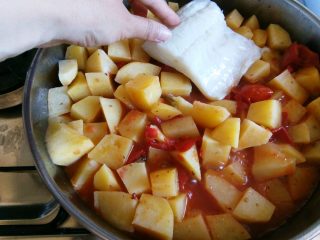 Baccalà al pomodoro con patate