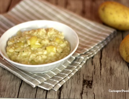 Risotto con patate piatto semplice