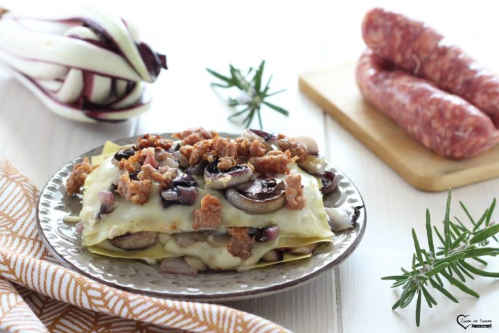 Lasagne Radicchio E Salsiccia Ricetta Pasticcio Radicchio Trevigiano