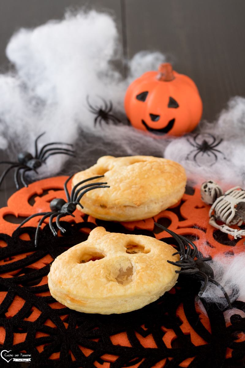 Zucche di Halloween di pasta sfoglia