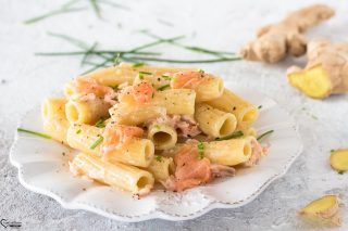 Pasta salmone e zenzero