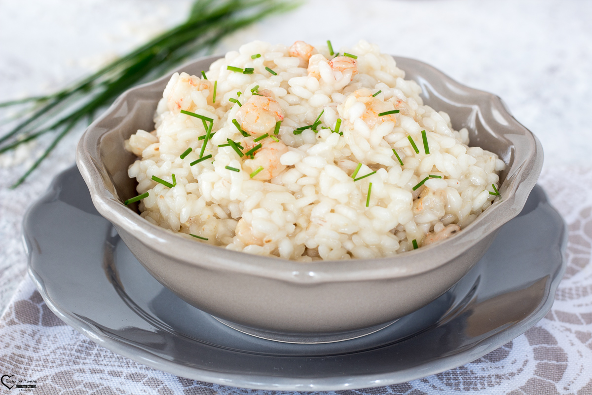 RISOTTO CON GAMBERETTI ricetta con gamberetti freschi o surgelati