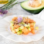 Tartare di avocado salmone e melone