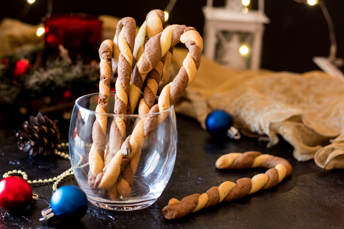 BASTONCINI DI NATALE Di Frolla Ricetta BISCOTTI Candy Canes Cookies