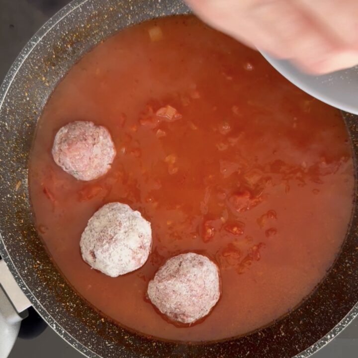 Polpette con prosciutto cotto
