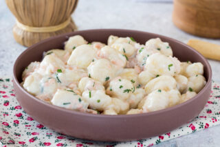 Gnocchi con philadelphia e salmone