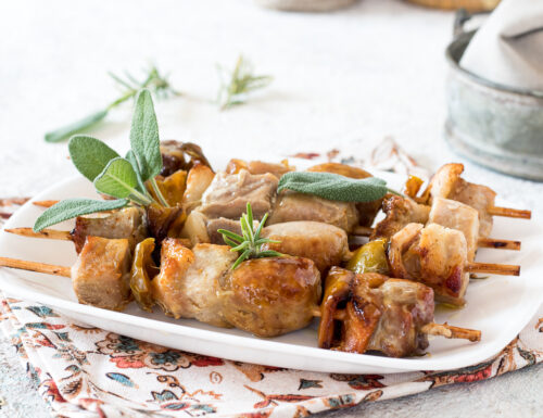 SPIEDINI DI MAIALE AL FORNO