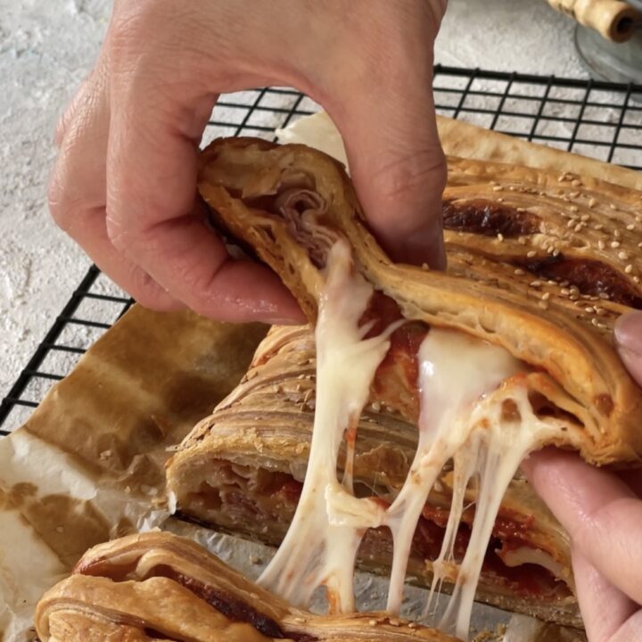 strudel salato prosciutto e formaggio