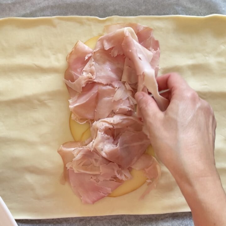 strudel salato prosciutto e formaggio