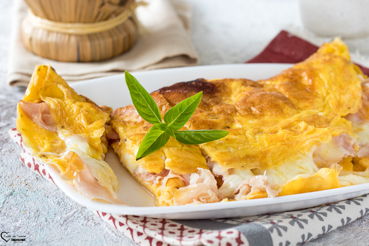 frittata prosciutto e formaggio ricetta omelette prosciutto formaggio