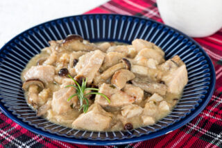 spezzatino di vitello con funghi