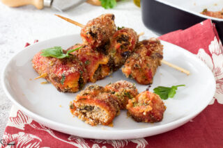 involtini di peperoni gratinati