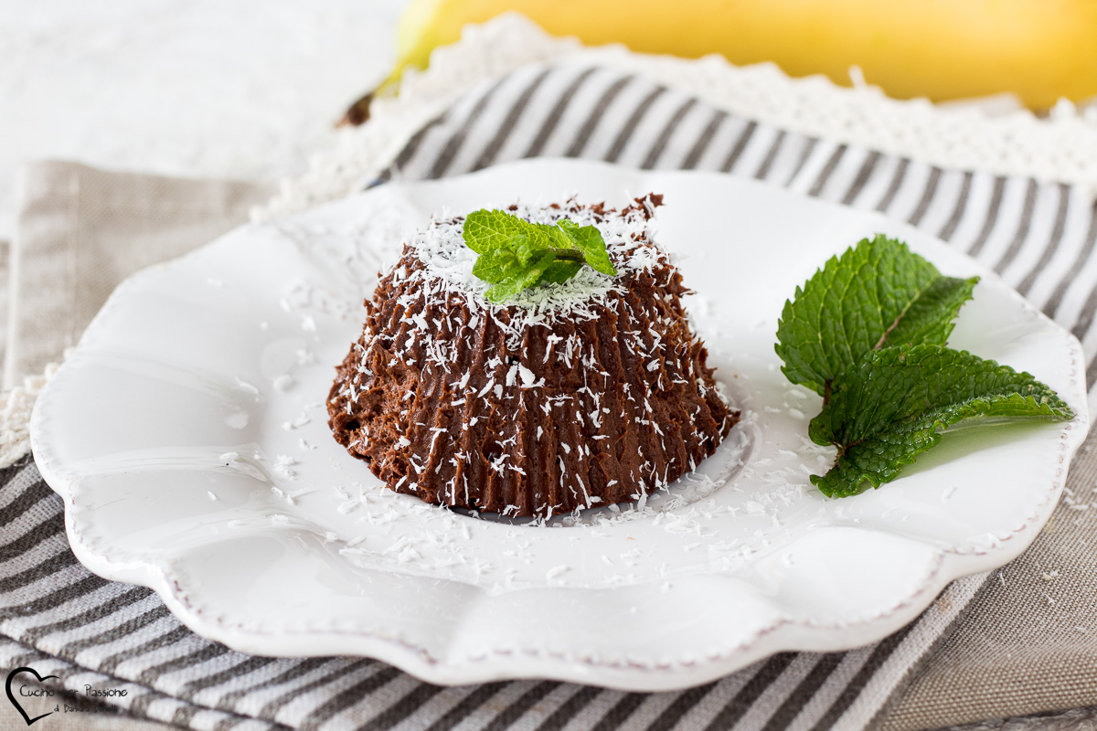 Budino banana e cioccolato