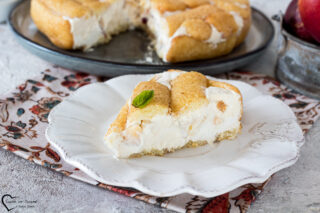 Torta Fredda ai Pavesini e Pesche