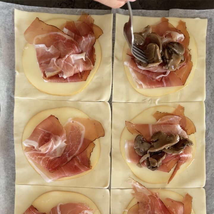 rustici con funghi