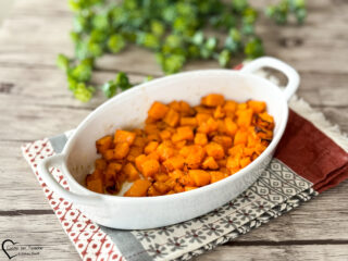 zucca a cubetti in friggitrice ad aria