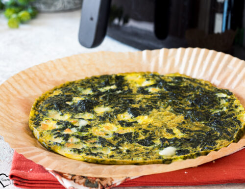 FRITTATA DI SPINACI IN FRIGGITRICE AD ARIA