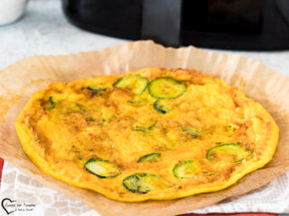 frittata di zucchine in friggitrice ad aria