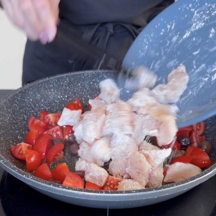 bocconcini di pollo alla mediterranea