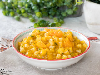 Pasta risottata con zucca