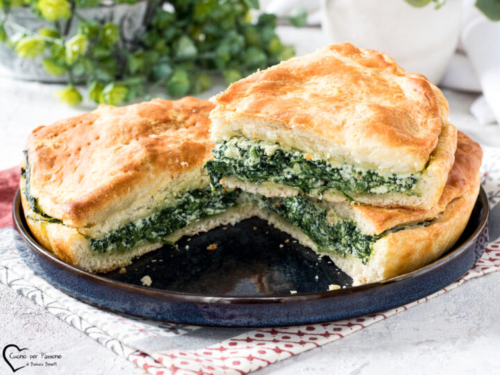 focaccia con ricotta e spinaci