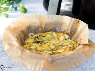 Frittata di cipolle in friggitrice ad aria