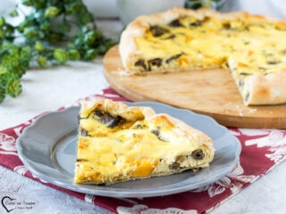 Torta salata zucca e funghi