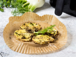 finocchi gratinati in friggitrice ad aria