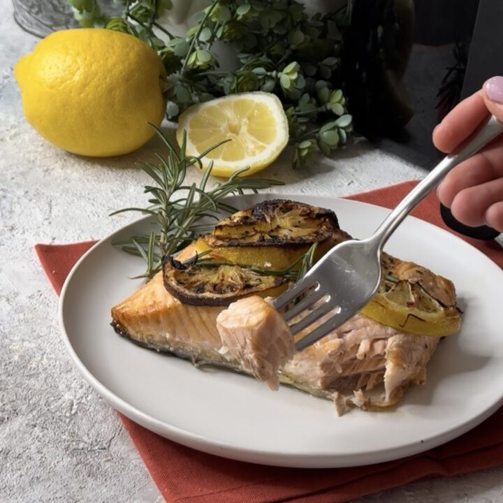 Filetto di salmone in friggitrice ad aria