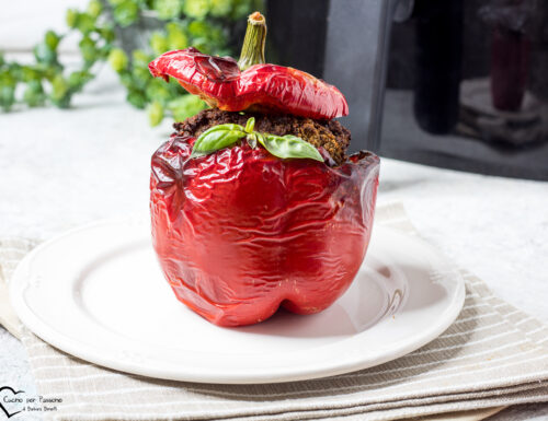 PEPERONI RIPIENI DI CARNE IN FRIGGITRICE AD ARIA