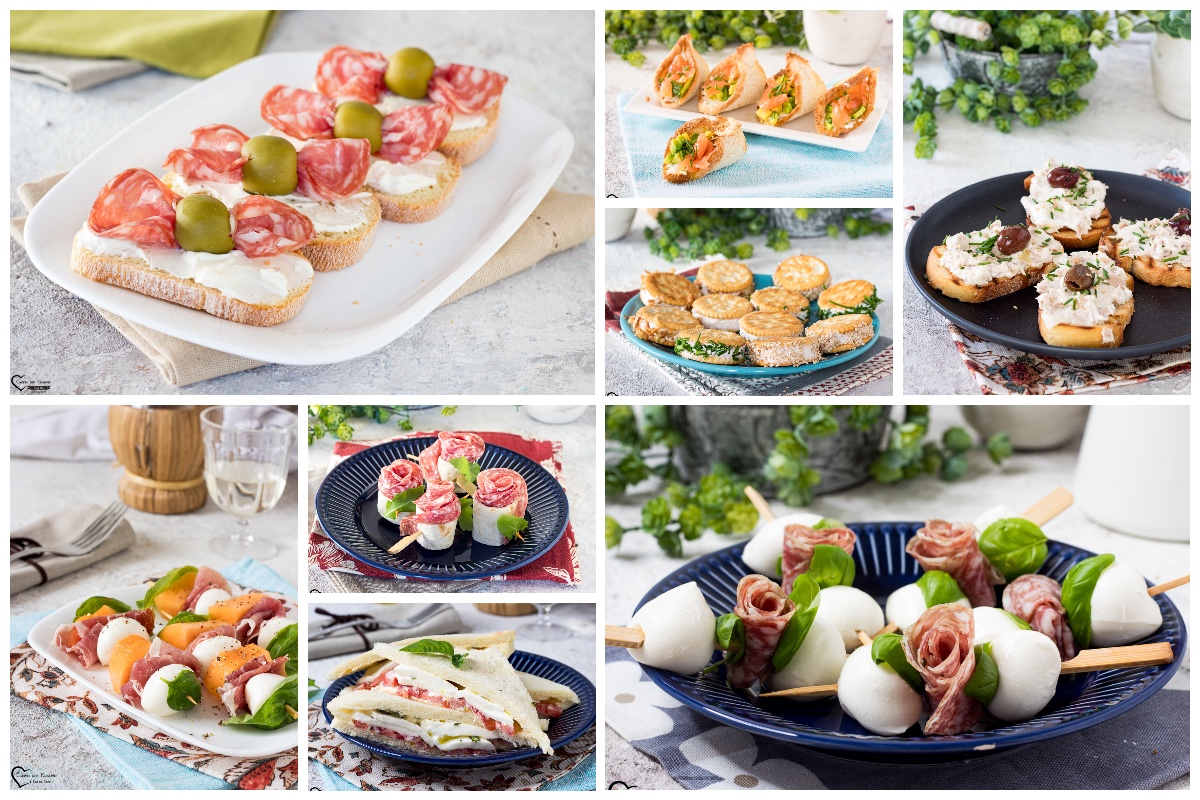 Aperitivo estivo stuzzichini senza cottura