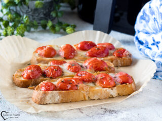 Bruschetta in friggitrice ad aria