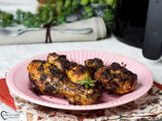 Cosce di pollo in friggitrice ad aria