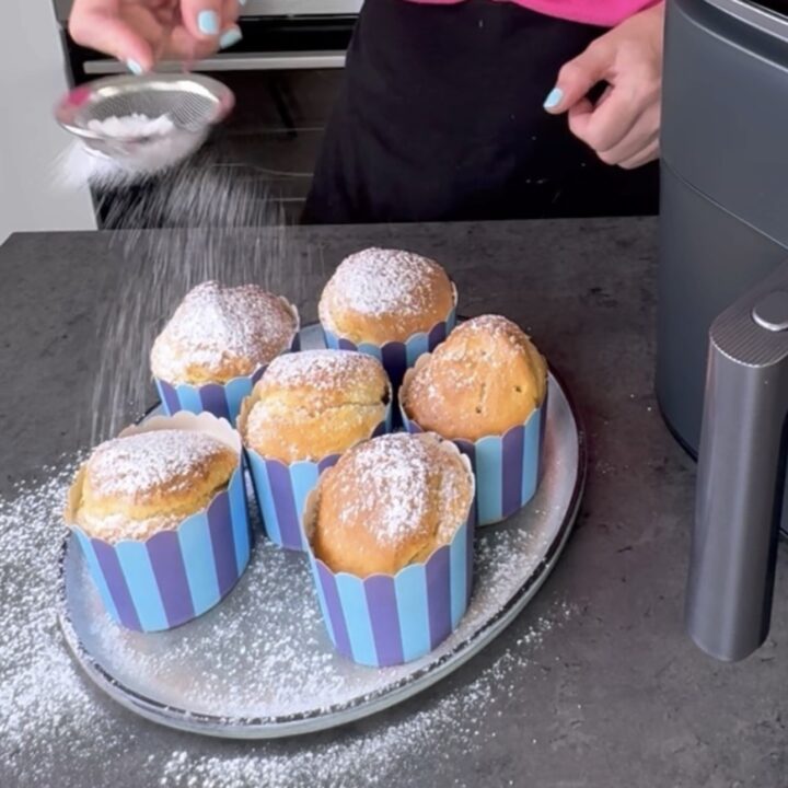 Muffin al limone in friggitrice ad aria