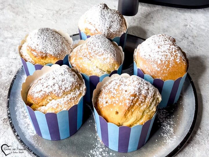 Muffin al limone in friggitrice ad aria