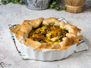 torta salata con zucca e patate