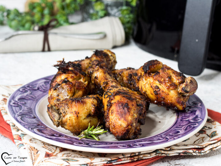 Fusi di pollo in friggitrice ad aria