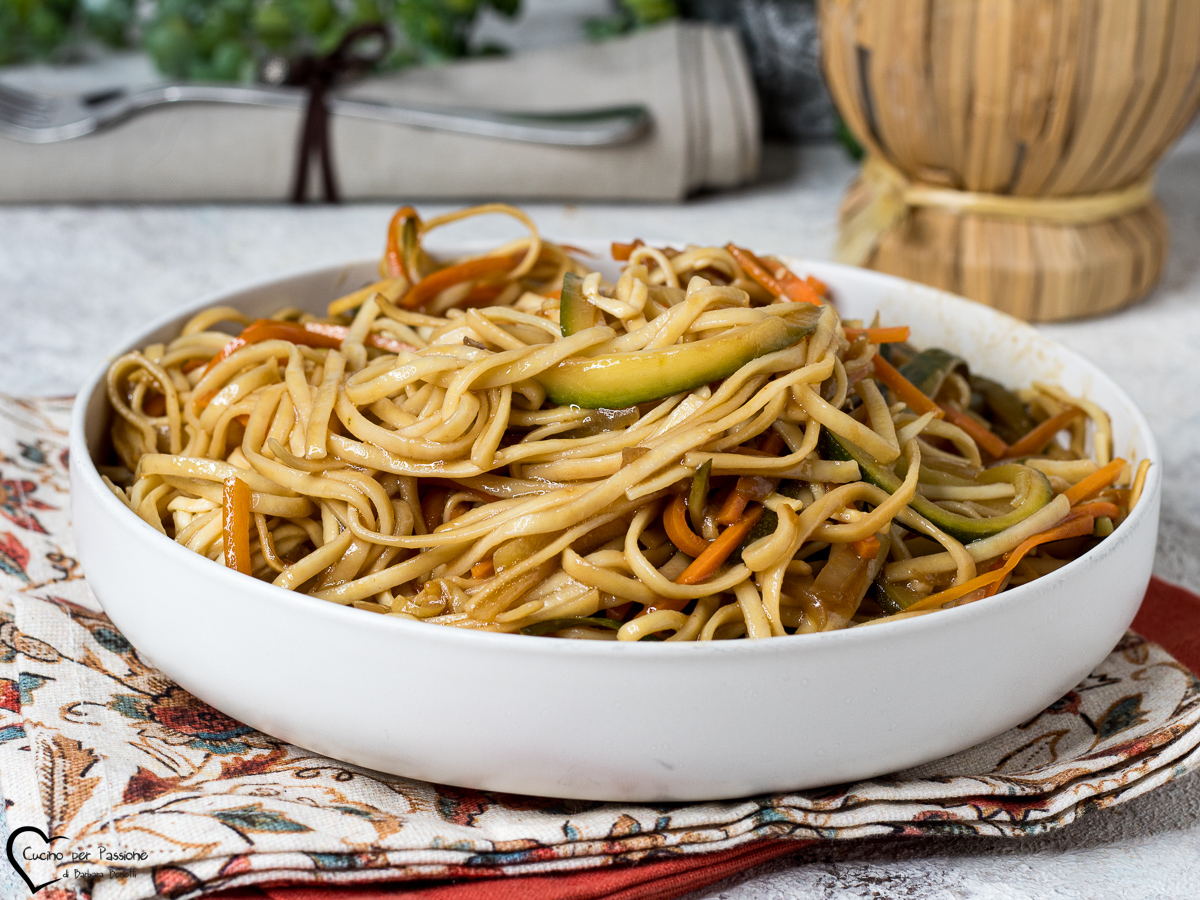 Noodles con verdure