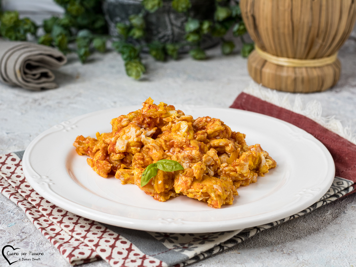 Uova strapazzate al pomodoro