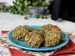 polpette di lenticchie in friggitrice ad aria
