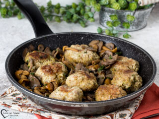 polpette di pollo con i funghi