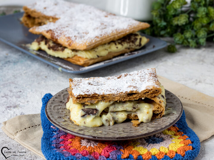 millefoglie crema e cioccolato