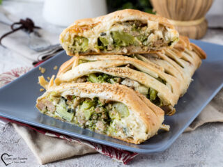 torta salata broccoli e salsiccia