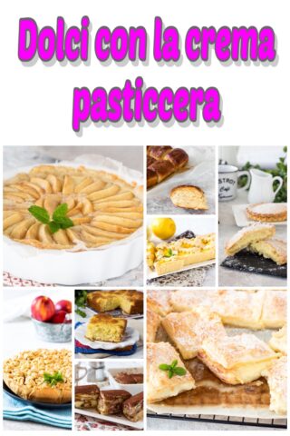 Dolci con la crema pasticcera