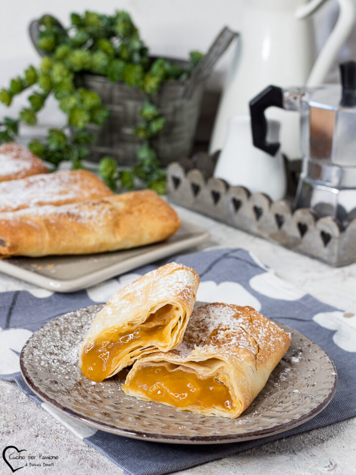 involtini con pasta fillo e marmellata