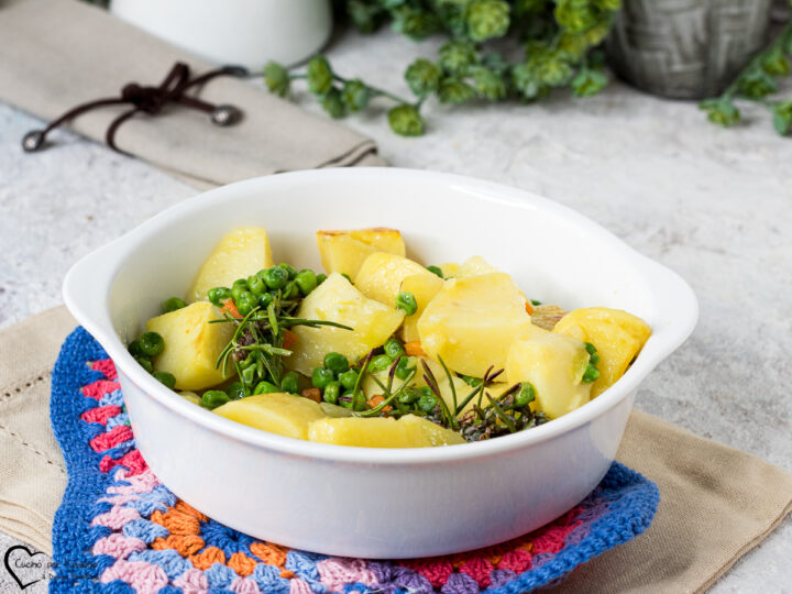patate piselli e carote