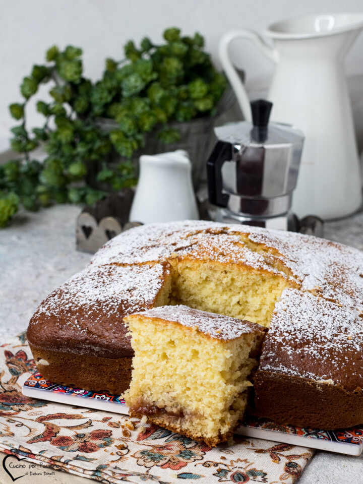 torta ricotta e marmellata