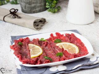Carpaccio di carne marinato