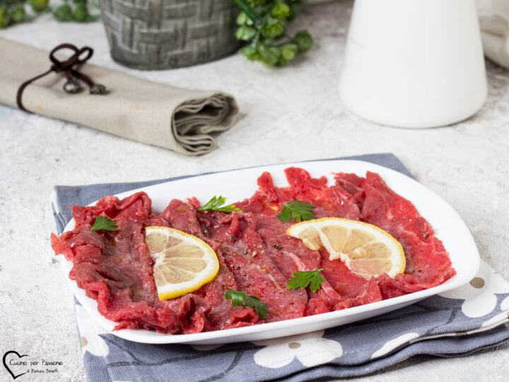 Carpaccio di carne marinato