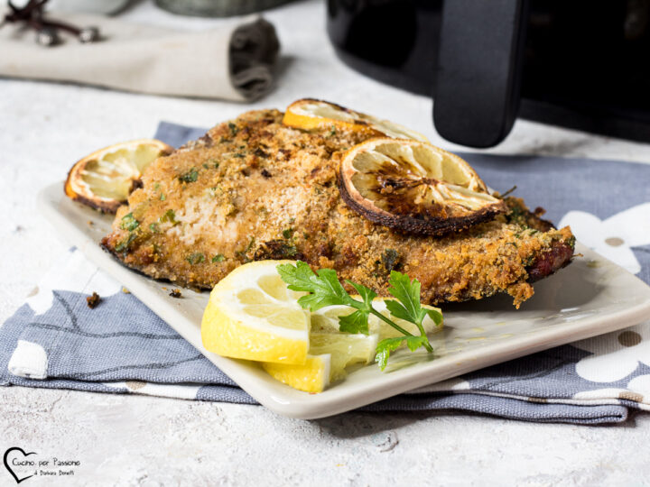 filetto di tonno in friggitrice ad aria
